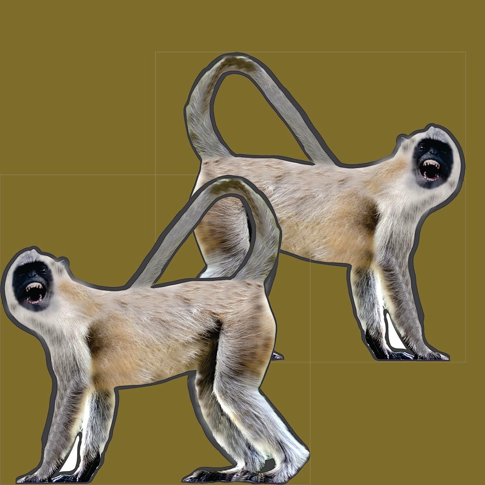 Buy 1 GET 1 Free, Langur (Monkey) Cut Out 5mm sunpack, Size 24x24